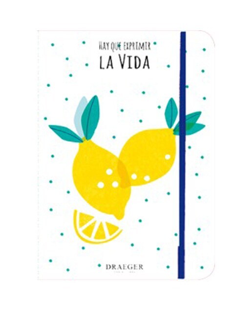 Libreta A5 Imagen Limones Draeger Blanco