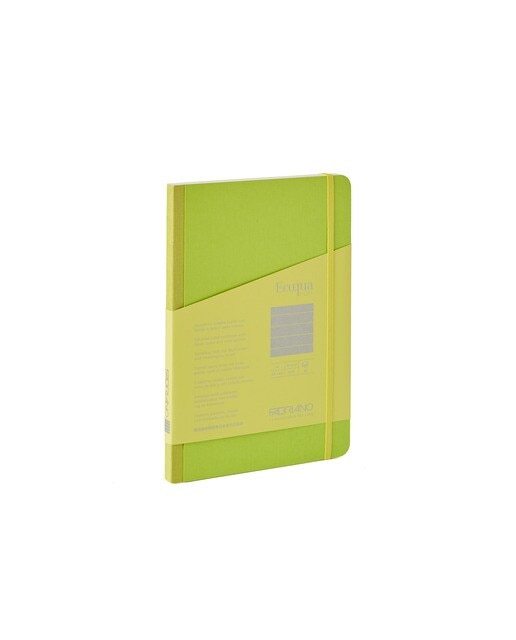 Bloco A5 de Linhas Tecido Ecoqua Plus - Verde Lima-1