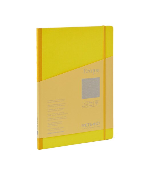 Bloco A4 Pontilhado Tecido Ecoqua Plus - Amarelo Amarelo-1