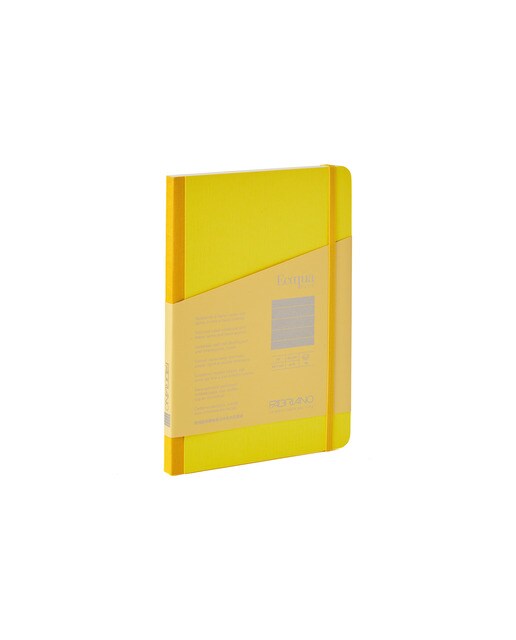 Bloco A5 de Linhas Tecido Ecoqua Plus - Amarelo Amarelo-1