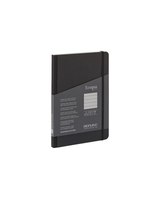 Bloco A5 de Linhas Tecido Ecoqua Plus - Preto Preto-1