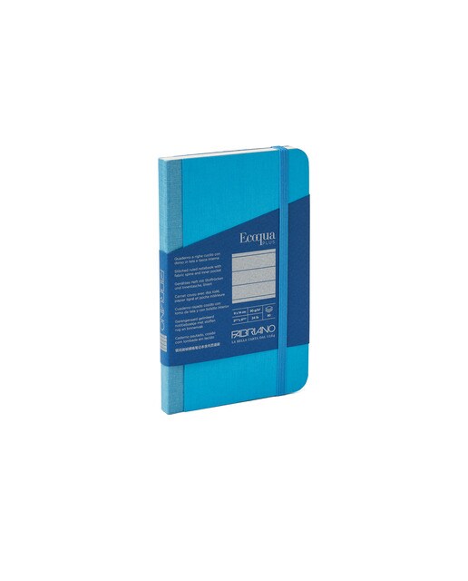 Bloco de Linhas Tecido Ecoqua Plus 9 x 14 - Azul Turquesa Turquesa-1