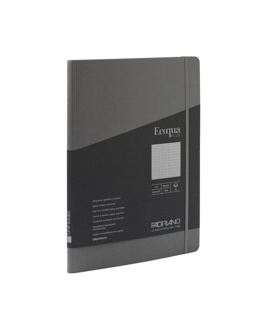 Bloco A4 Pontilhado de Espiral Oculta Ecoqua Plus - Antracite Antracite-1