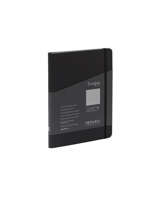 Bloco A5 Pontilhado de Espiral Oculta Ecoqua Plus - Preto Preto-1
