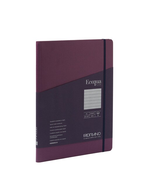 Bloco A4 de Linhas de Espiral Oculta Ecoqua Plus - Roxo Roxo-1
