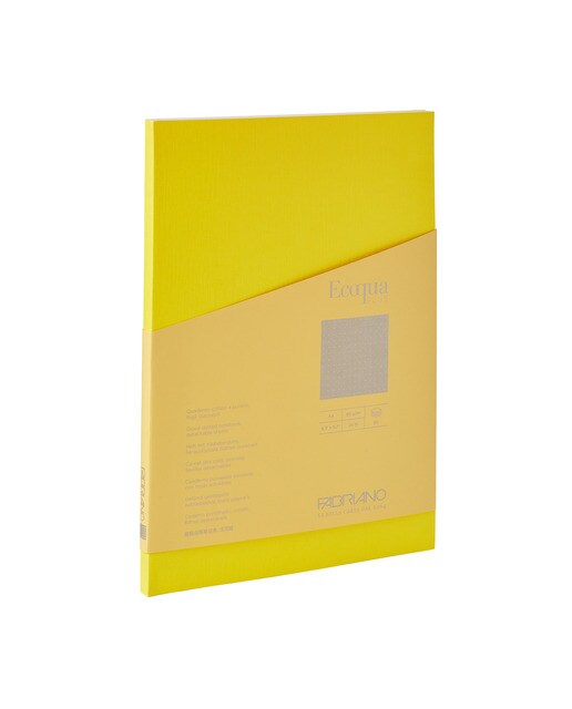 Bloco A4 Pontilhado Colado Ecoqua Plus - Amarelo Amarelo-1