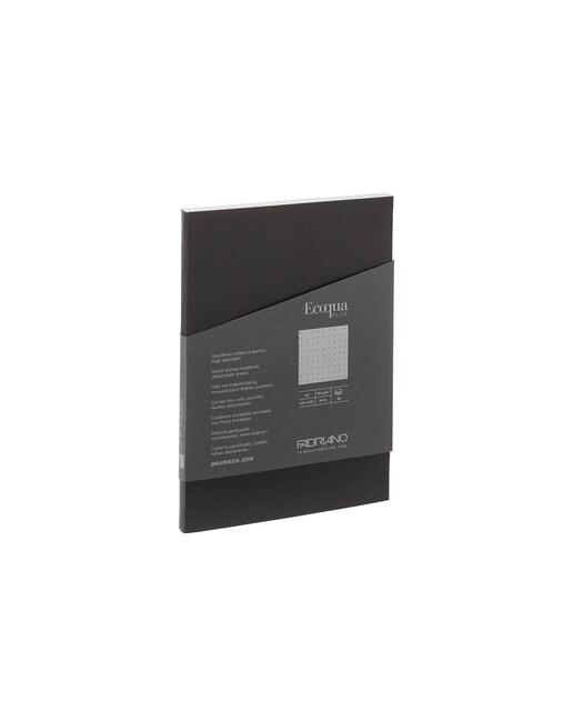 Bloco A5 Pontilhado Colado Ecoqua Plus - Preto Preto-1