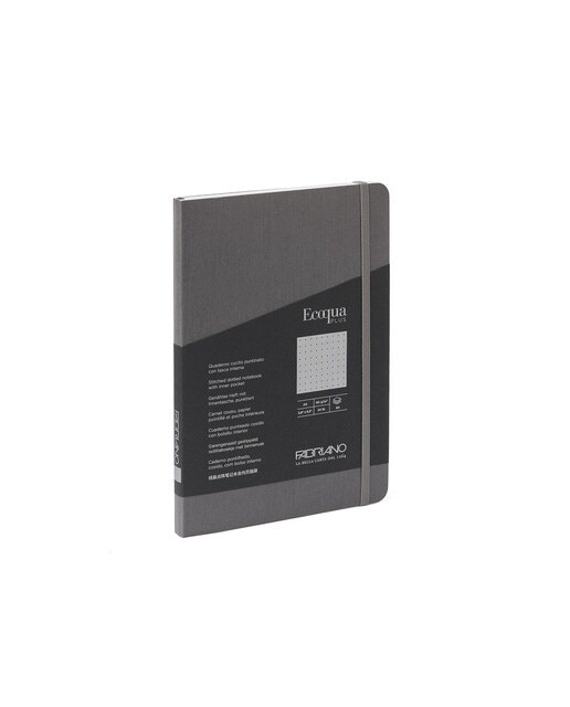Bloco A5 Pontilhado Cosido Ecoqua Plus - Antracite Antracite-1