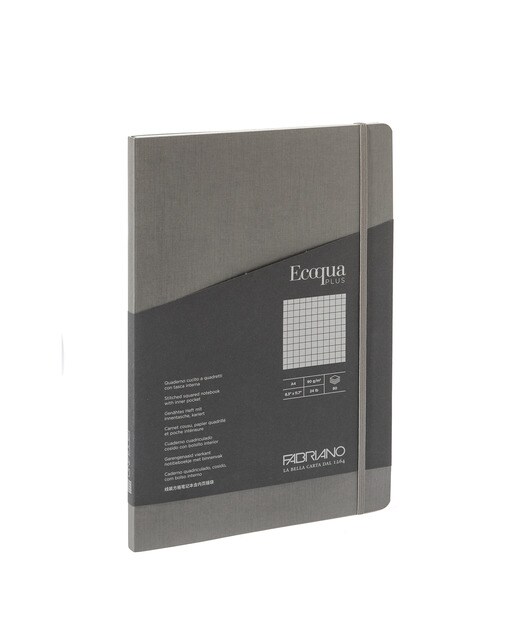 Bloco A4 Gráfico Cosido Ecoqua Plus 5 mm - Antracite Antracite-1