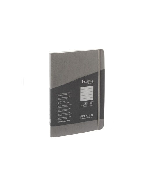 Bloco A5 de Linhas Cosido Ecoqua Plus - Antracite Antracite-1