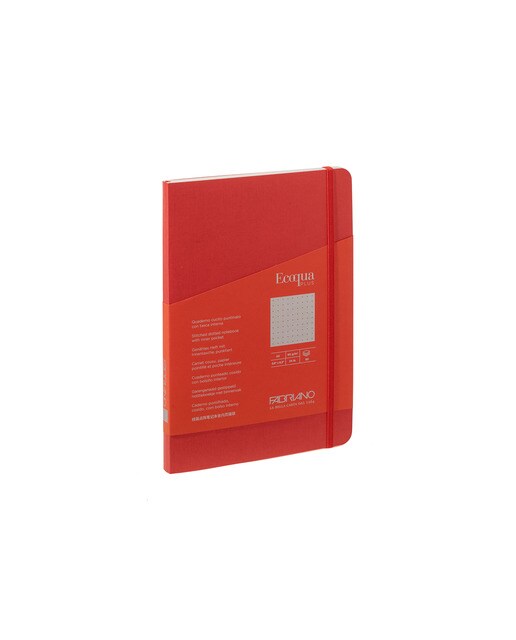 Bloco A5 Pontilhado Cosido Ecoqua Plus - Vermelho Vermelho-1