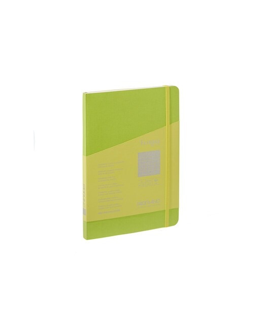 Bloco A5 Gráfico Cosido Ecoqua Plus 5 mm - Verde Lima-1
