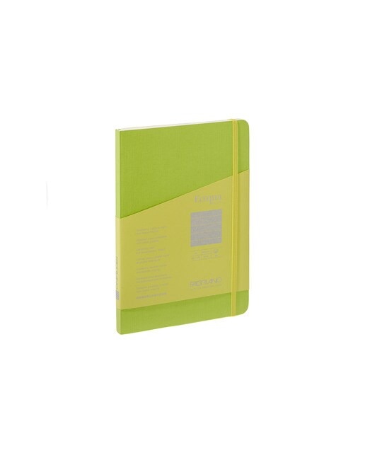 Bloco A5 de Linhas Cosido Ecoqua Plus - Verde Lima-1
