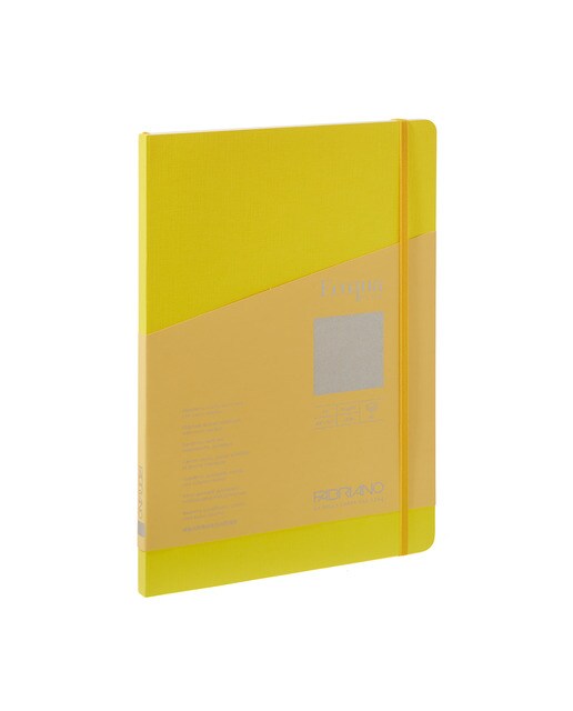 Bloco A4 Pontilhado Cosido Ecoqua Plus - Amarelo Amarelo-1