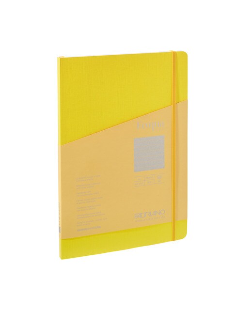 Bloco A4 de Linhas Cosido Ecoqua Plus - Amarelo Amarelo-1