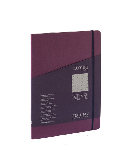 Bloco A4 Pontilhado Cosido Ecoqua Plus - Roxo Roxo-1
