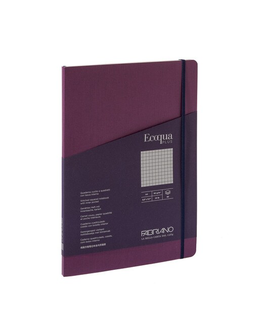 Bloco A4 Gráfico Cosido Ecoqua Plus 5 mm - Roxo Roxo-1