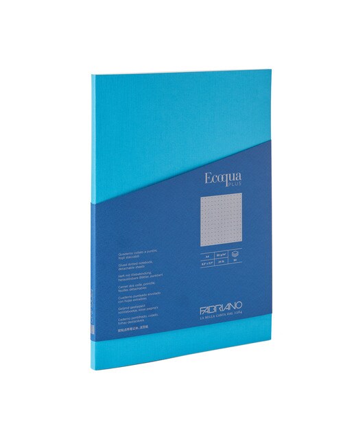 Caderno A4 Pontos Colado Ecoqua Plus - Turquesa Turquesa-1