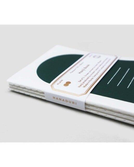 Pack 3 Cadernos Hanji Passport - Verde-escuro Verde-escuro-6