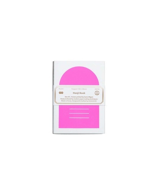 Pack 3 Cadernos Hanji Passport - Rosa Néon Rosa Néon-1