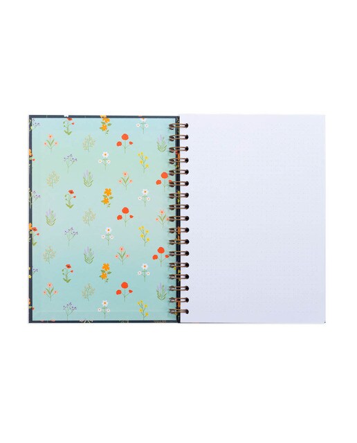 Bloco Espiral de Capa Dura 200 Páginas Florece Espanhol - 150x220 mm - Multicolor Multicolor-5