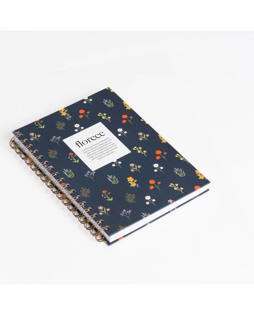 Bloco Espiral de Capa Dura 200 Páginas Florece Espanhol - 150x220 mm - Multicolor Multicolor-6