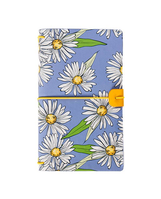 Libretas piel sintética M margaritas Frost azul /Multicolor Azul / Multicolor-1