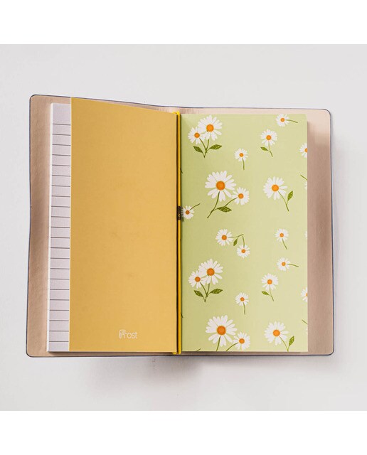 Libretas piel sintética M margaritas Frost azul /Multicolor Azul / Multicolor-4