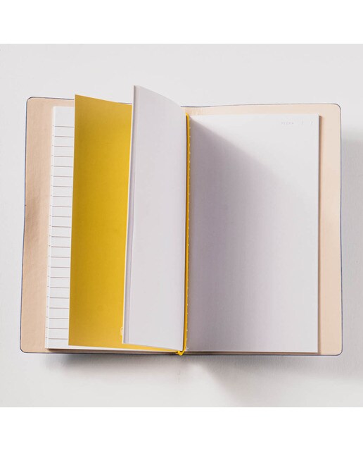 Libretas piel sintética M margaritas Frost azul /Multicolor Azul / Multicolor-5