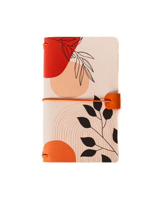 Blocos de Polipele M Folhas - Laranja/Multicolor Laranja / Multicolor-1