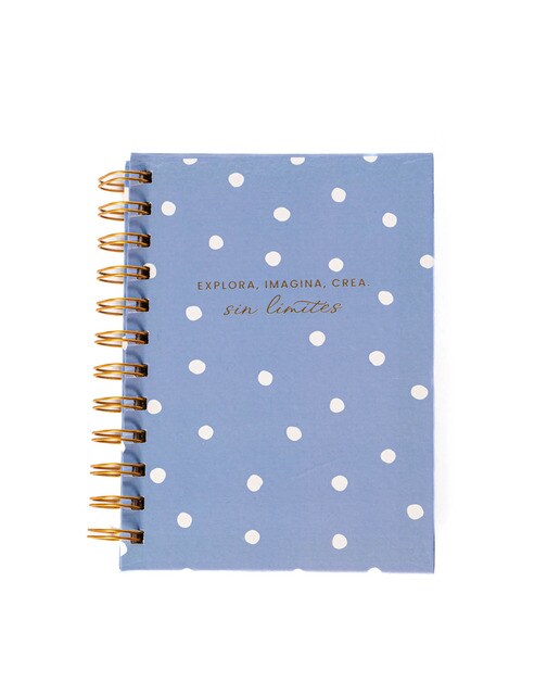 Bloco Espiral S Margaridas - Azul/Branco Azul / Branco-1