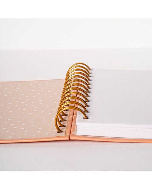 Bloco Espiral S Folhas - Laranja/Branco Laranja / Branco-3