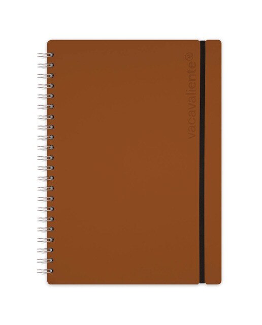 Caderno A4 Liso Vacavaliente couro 1