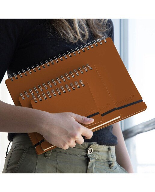 Caderno A4 Liso Vacavaliente couro 4