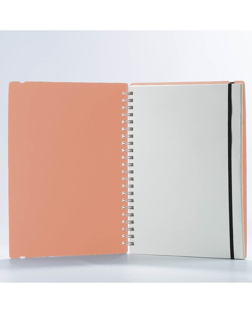 Caderno A4 liso Vacavaliente rosa 2