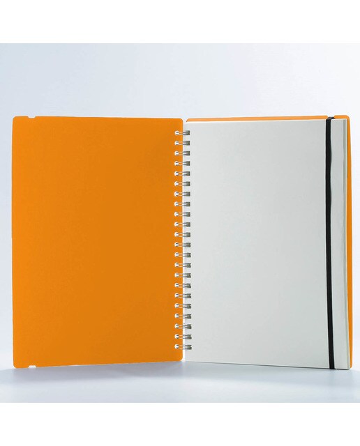 Caderno A4 liso Vacavaliente laranja Laranja-2