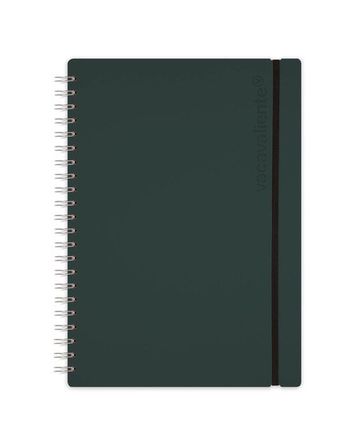Caderno A4 liso vacavaliente verde amazónia Verde-1