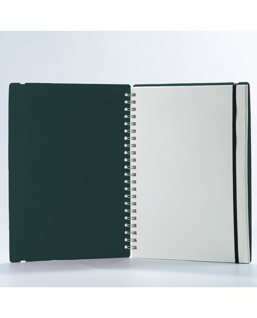 Caderno A4 liso vacavaliente verde amazónia Verde-2