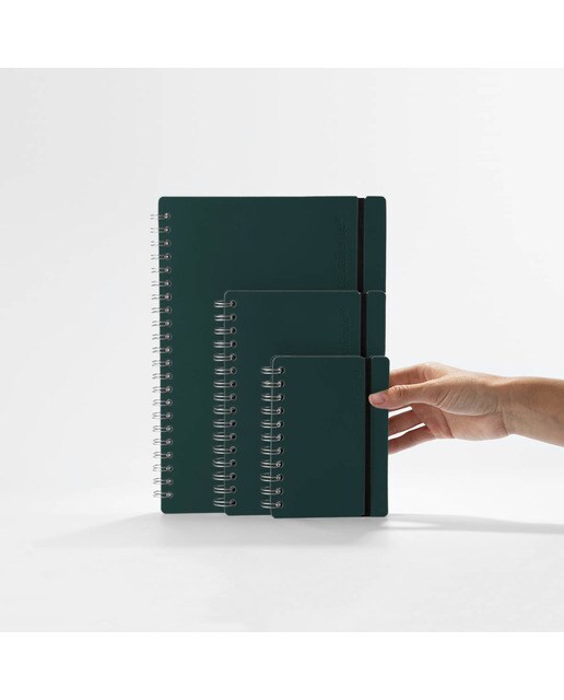 Caderno A4 liso vacavaliente verde amazónia Verde-3