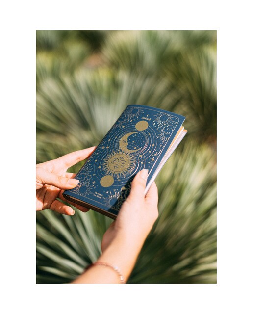 Caderno de Viagem Astral - Azul Azul / Dourado-6