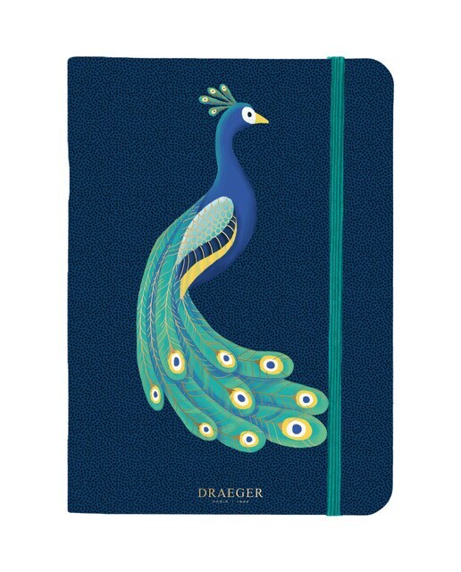 Libreta A5 imagen pavo Draeger blanco