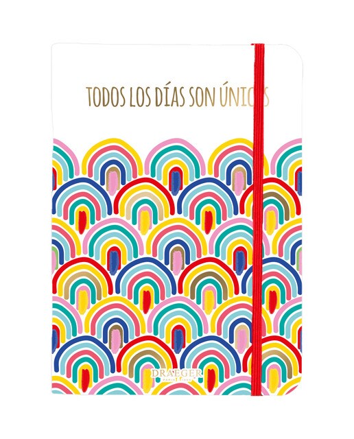 Bloco de notas A5 imagem arco-íris Draeger amarelo Multicolor-1