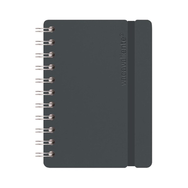 Imagen 0 de Cuaderno A6 rayado vacavaliente gris