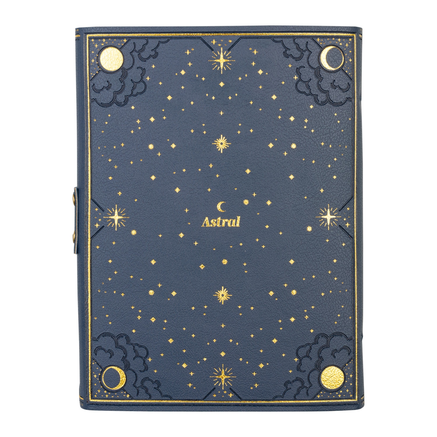 Cuaderno de piel vegana Astral Erik azul 2
