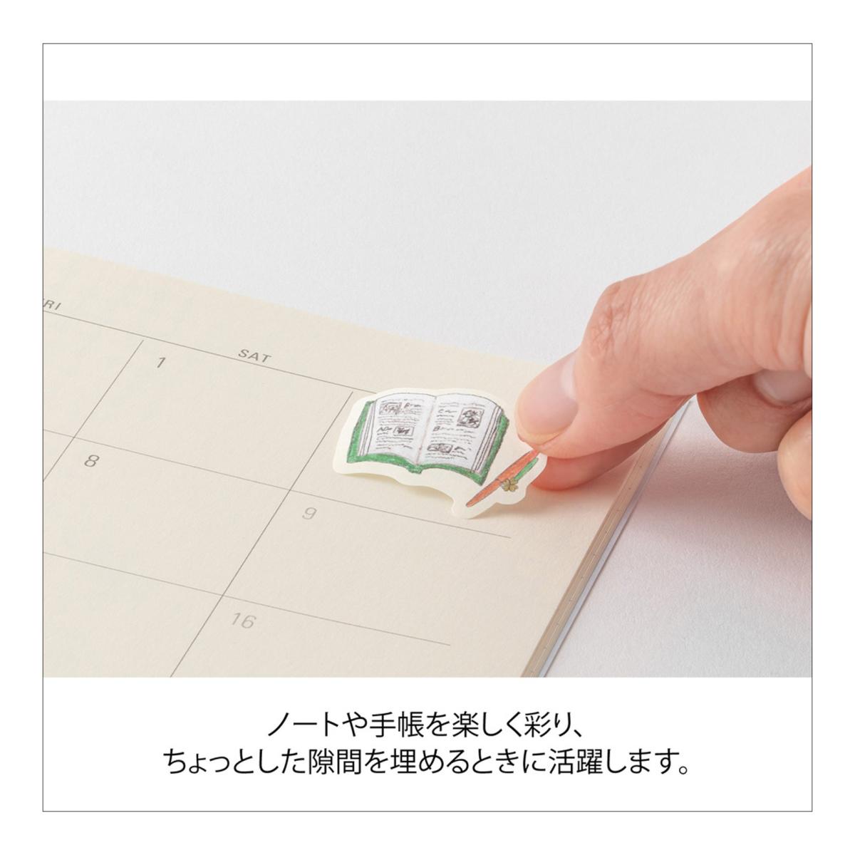Rolo de autocolantes com motivos Yuru Log Midori Multicolor-4