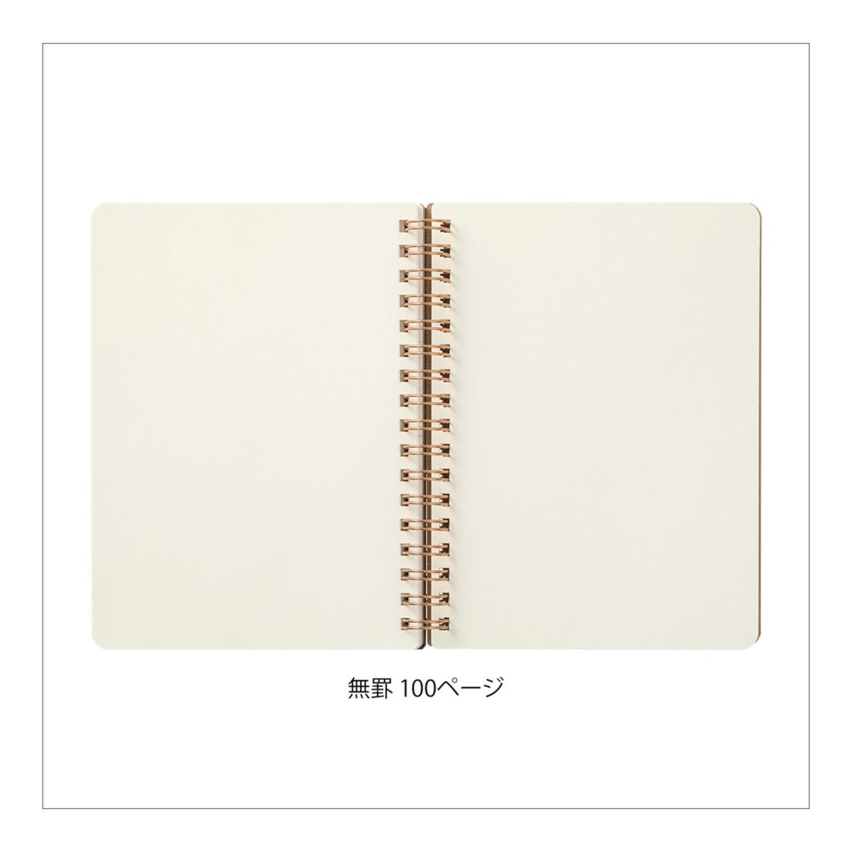 Imagen 5 de Cuaderno de anillas Midori Grain B6 verde Verde