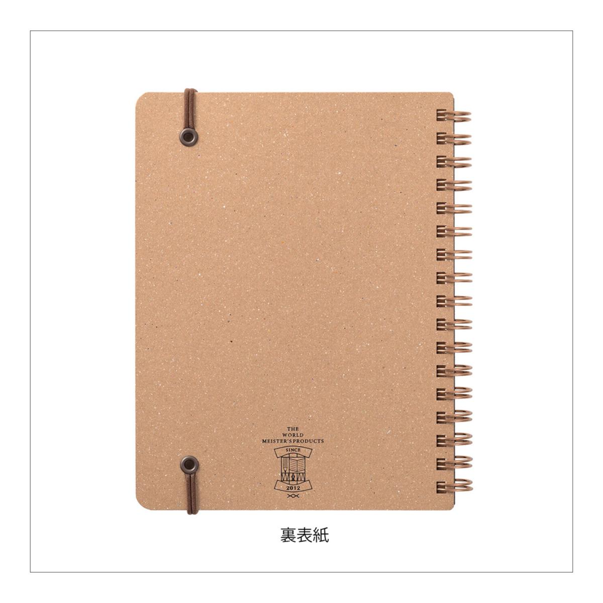 Imagen 6 de Cuaderno de anillas Midori Grain B6 verde Verde