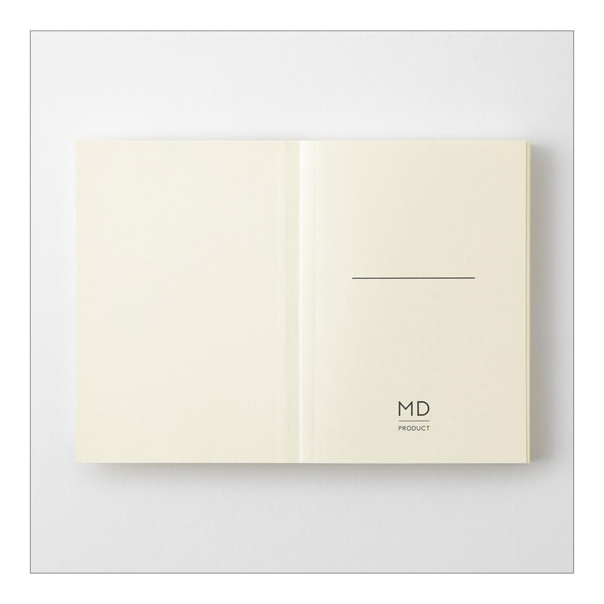 Caderno pautado Midori A7 Branco-4