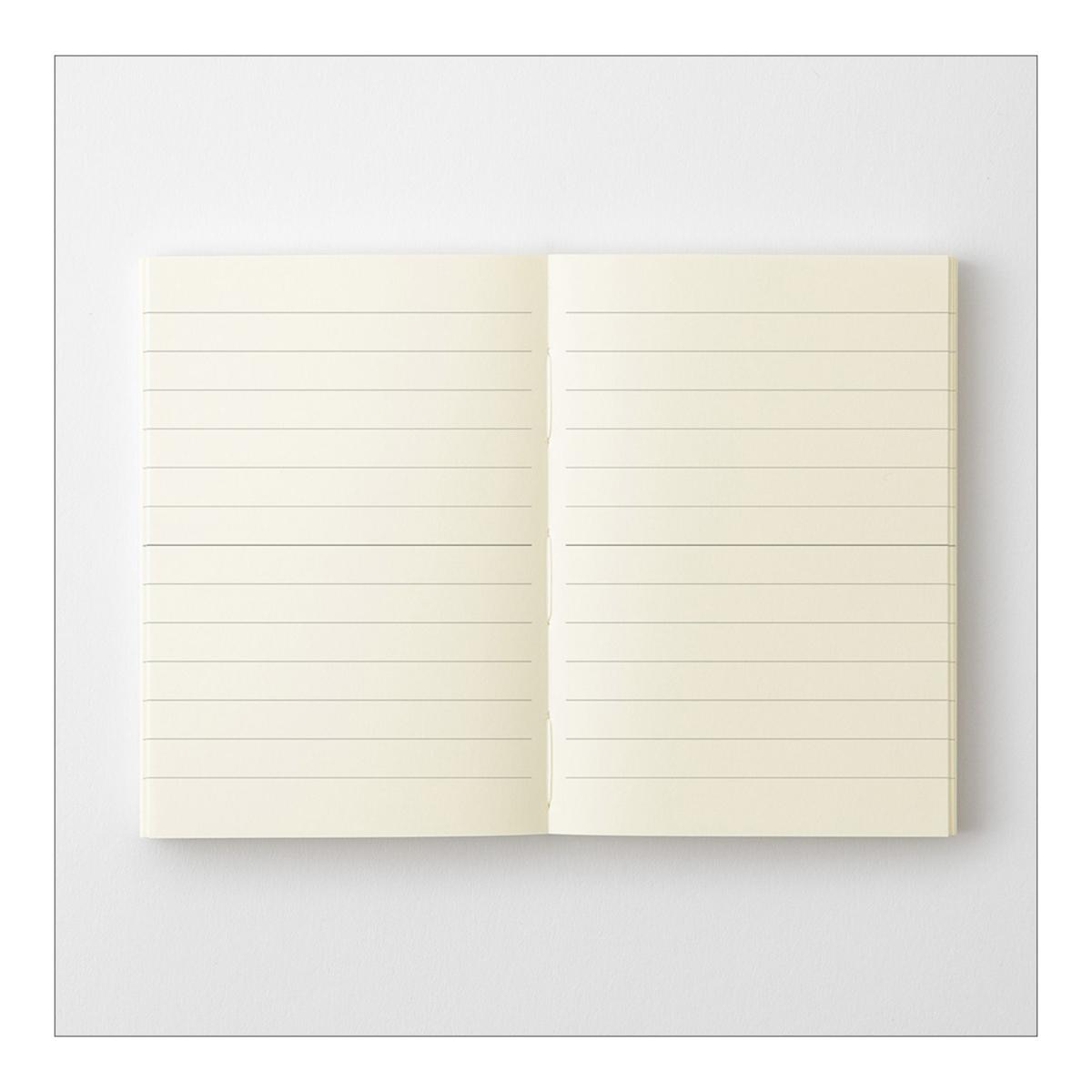 Caderno pautado Midori A7 Branco-5