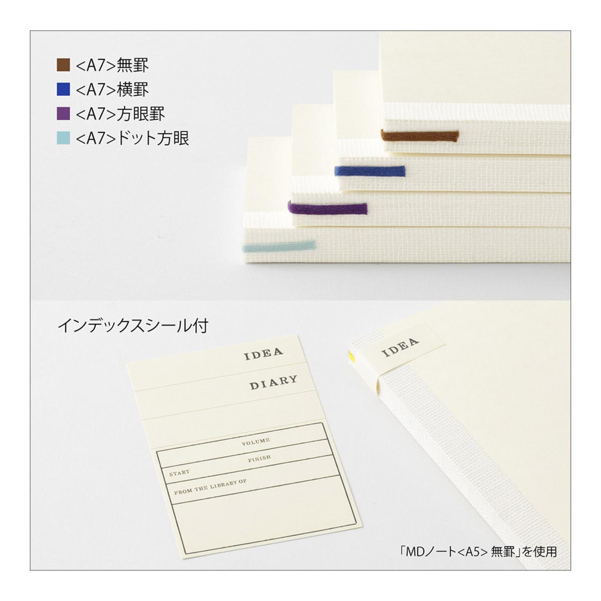 Caderno pautado Midori A7 Branco-10